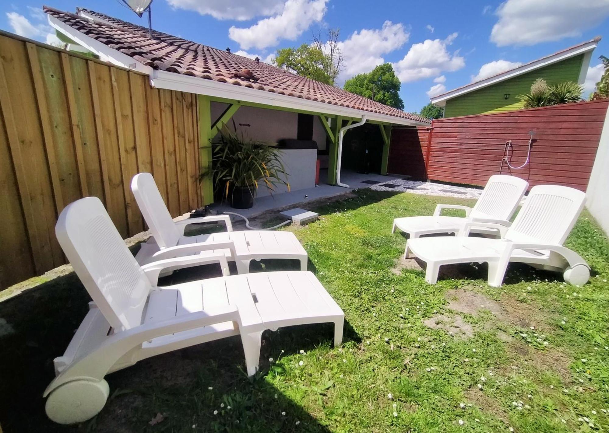 Gîte Les Bambous 2 pers 15 min océan calme jardin parking wifi Brach Exterior foto